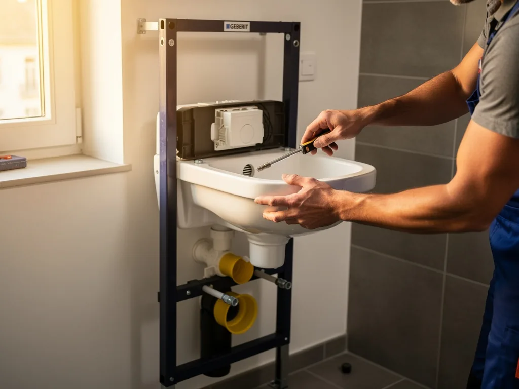 Intervention plombier à Versailles : artisan au travail